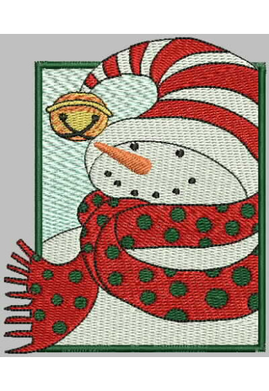 Chr064 - Snow man framed